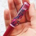 Resin Hair stick with pink butterflies 