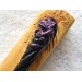 Hair stick with purple dragon, Hair accessories with dragon, wooden carved hair fork, bun holder, hair chopsticks, carved hair barrette