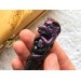 Hair stick with purple dragon, Hair accessories with dragon, wooden carved hair fork, bun holder, hair chopsticks, carved hair barrette