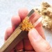 Hair stick, Wooden hair stick with crystal resin and gold leaf, Hair accessories for women, Bun holder, Hair slide, Womens gift