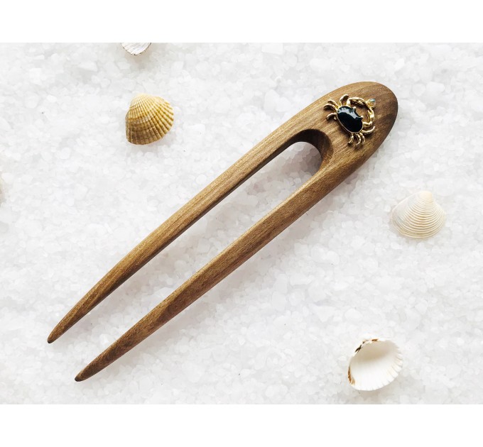 Hair Clip, hair pin stick, Ocean Hair fork, Bun Holder for women, Wood Hair Stick, Wooden Hair Fork, French Hair Pins, Sea Hair Accessories