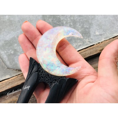 Hair fork Opal Crescent 