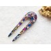 Hair fork with flowers and stones • Hair clip • Hair pin • Hair accessories • Hair jewelry • Resin hair stick • Decorative Hair Comb