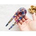 Hair fork with flowers and stones • Hair clip • Hair pin • Hair accessories • Hair jewelry • Resin hair stick • Decorative Hair Comb