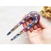 Hair fork with flowers and stones • Hair clip • Hair pin • Hair accessories • Hair jewelry • Resin hair stick • Decorative Hair Comb