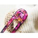 Cherry Color Hair Clip with Mother of Pearl