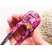 Cherry Color Hair Clip with Mother of Pearl