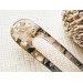 Peach Color Hair Clip with Mother of Pearl
