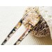 Peach Color Hair Clip with Mother of Pearl