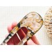 Peach Color Hair Clip with Mother of Pearl