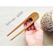 Peach Color Hair Clip with Mother of Pearl