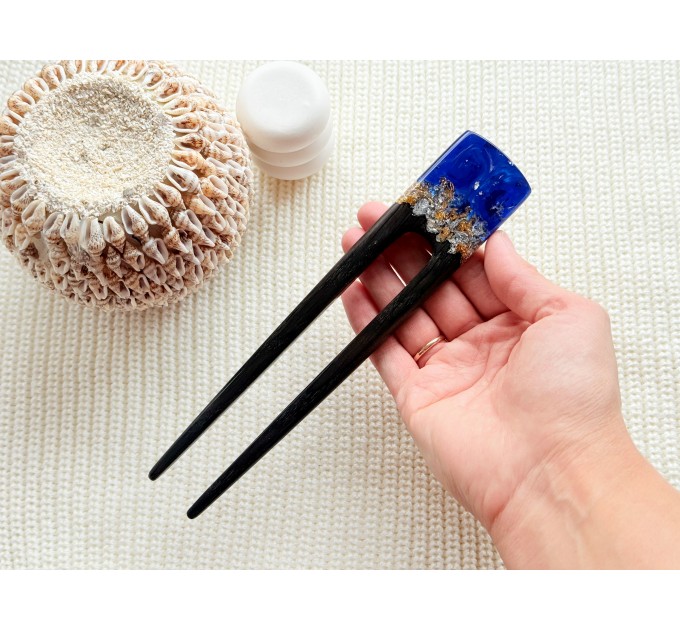 Wooden hair clip