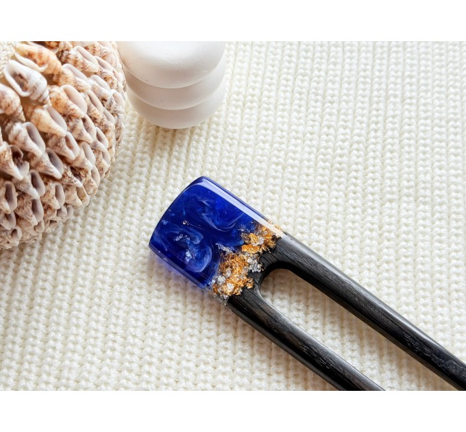 Wooden hair clip