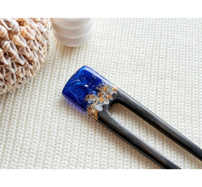 Wooden hair clip