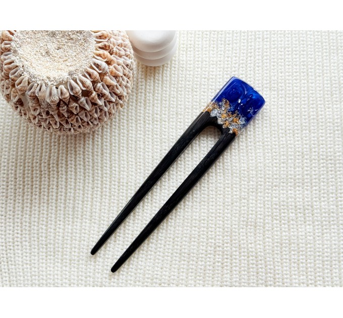 Wooden hair clip