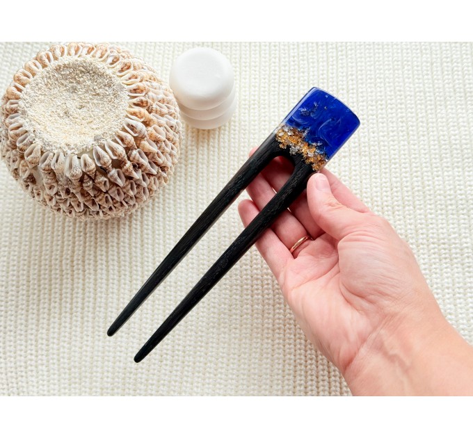 Wooden hair clip