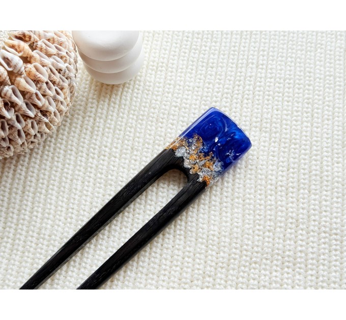 Wooden hair clip