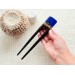 Wooden hair clip